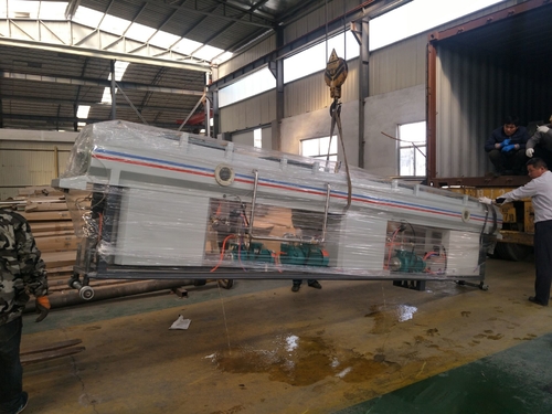 Latest company news about A linha de produção da tubulação do PE deliveried a Uganda
