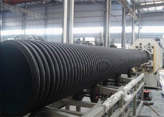 Bom preço. linha de produção ondulada extrusora da tubulação do pvc de parafuso do gêmeo, tubulação ondulada plástica que faz a máquina on-line