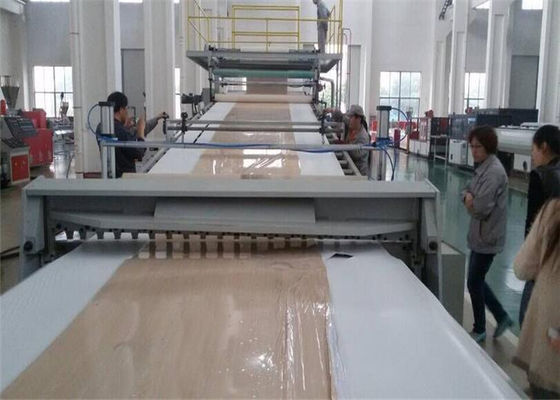 Bom preço. Linha plástica produção de pedra de mármore artificial da extrusão da folha do PVC de duas extrusora da folha on-line