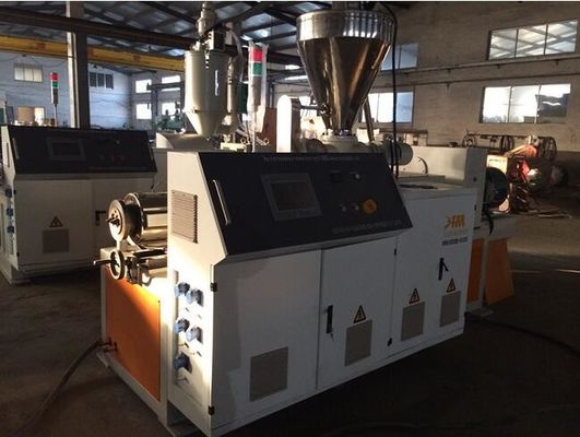 Bom preço. Máquina plástica da extrusão da tubulação do sistema de fonte da água do PVC da extrusora de parafuso do gêmeo da tubulação on-line