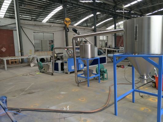 Linha de produção plástica reciclada do grânulo dos flocos com fase dobro, máquina de granulagem plástica da extrusão