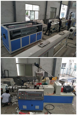 Bom preço. Linha plástica máquina da extrusão da tubulação do controle do PLC de corte automática da tubulação do PVC on-line