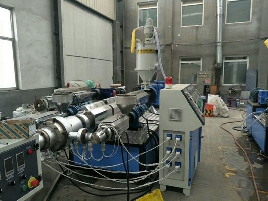 Linha plástica máquina da extrusão da tubulação do PE da fabricação do HDPE com a extrusora de único parafuso
