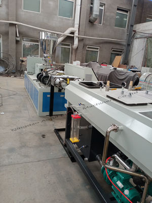 Bom preço. 16 - linha de produção extrusora da tubulação do PVC de 90mm de parafuso dobro da série de SJSZ on-line